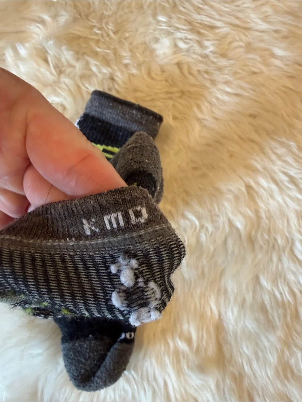 Kids Black & Gray Cabin Print Crew Socks